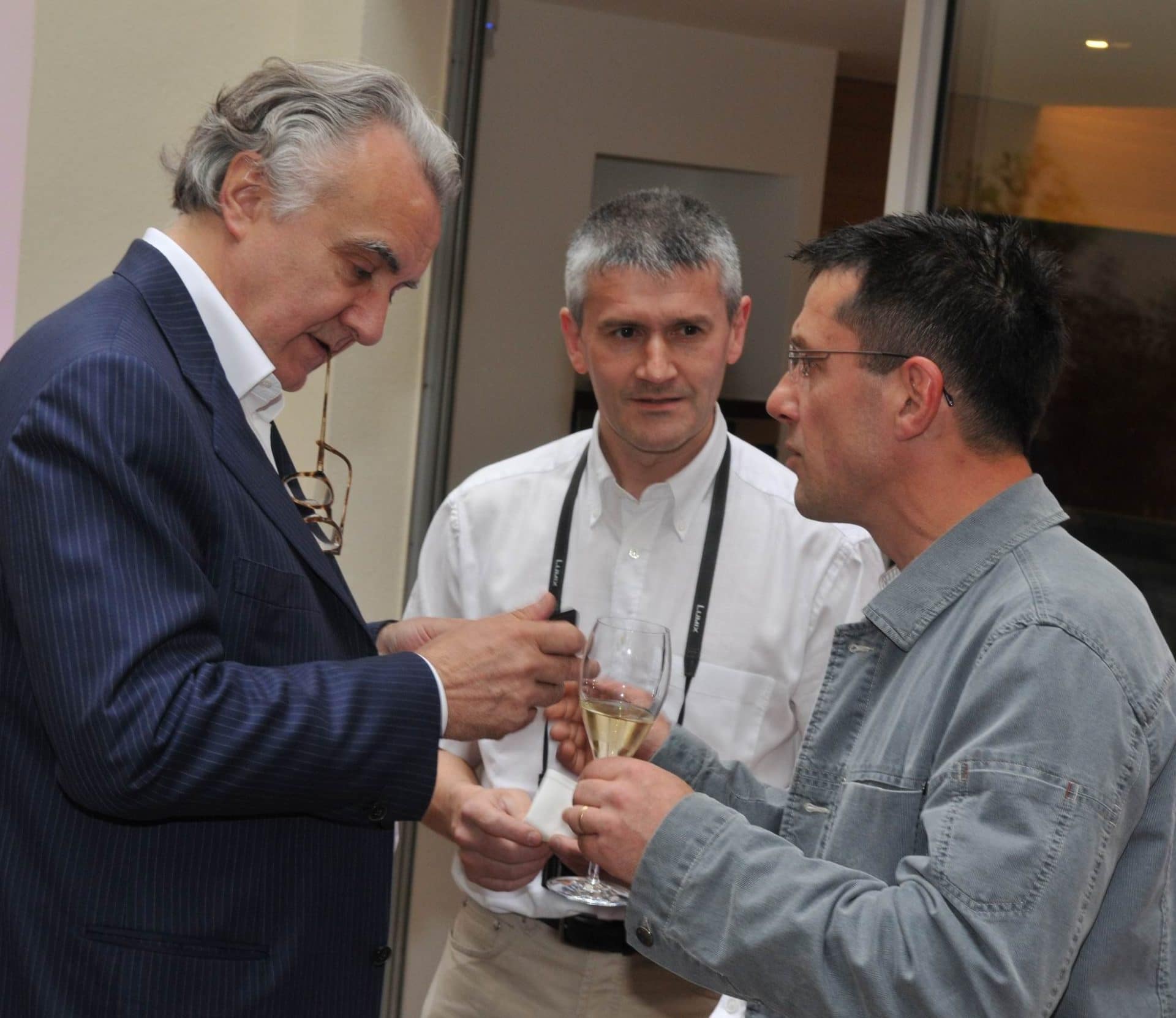 Philippe Chambriard avec son frère Dominique et Alain Ducasse