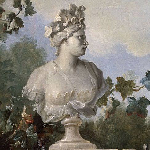 Détail de la Nature morte au buste de l'Amérique, Jean-Baptiste Oudry